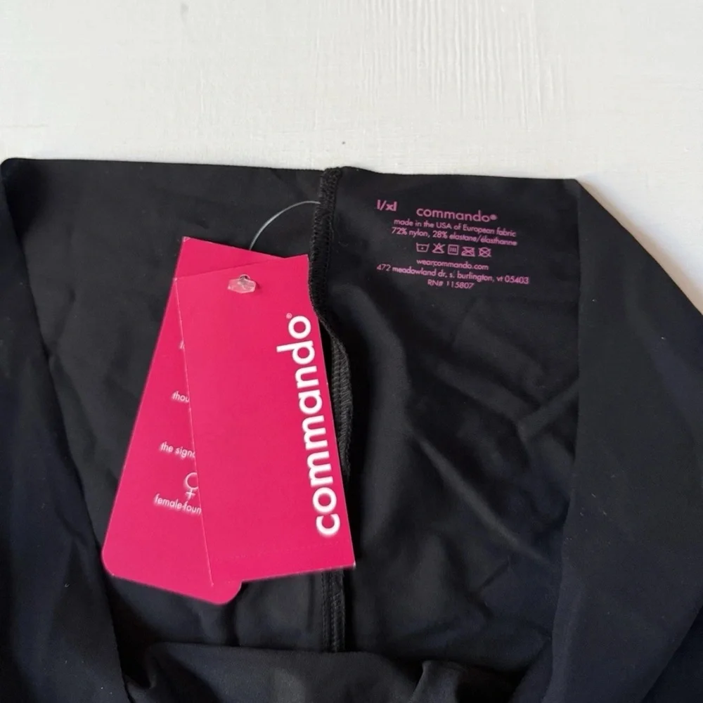 NWT Commando Classic High-Rise Bikini Brief Panties Black Sz L/ XL $36